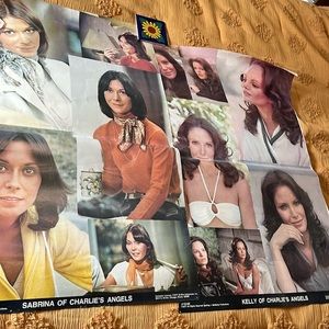 Two vintage Charlie’s Angels posters. Kelly and Sabrina.